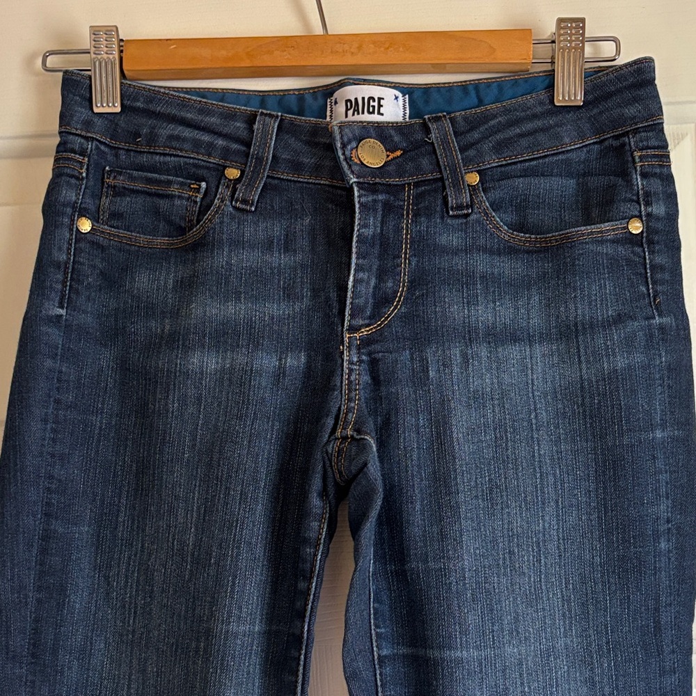 PAIGE Women's Dark Blue Skinny Jeans